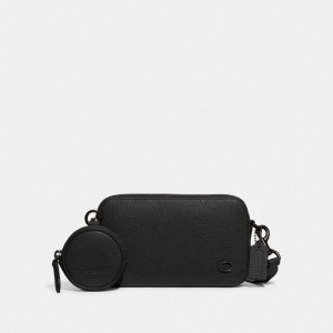Black Men Coach Charter Slim Crossbody Bags | MY_CH25348