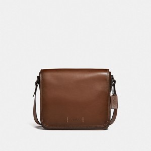 Black Men Coach Gotham 27 Copper Messenger Bags | MY_CH93307