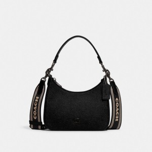 Black Men Coach Hobo With Signature Crossbody Bags | MY_CH96564