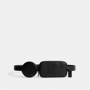 Black Men Coach Multi Pouch Belt Belt Bags | MY_CH27671