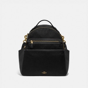 Black Women Coach Baby Brass Backpacks | MY_CH29481