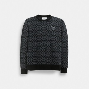 Black Women Coach Rexy Signature Sweaters | MY_CH13948