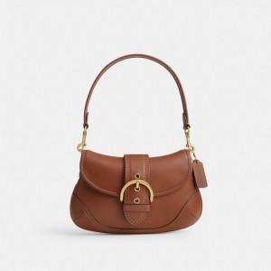 Brown Women Coach Soho In Regenerative Leather Brass Shoulder Bags | MY_CH35112
