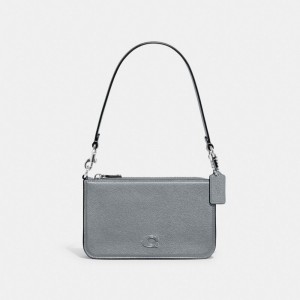 Grey Blue Women Coach With Signature Pouches | MY_CH23673