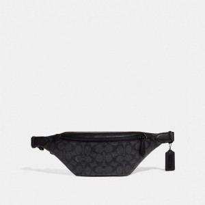 Grey Men Coach Charter Belt 7 In Signature Belt Bags | MY_CH48505