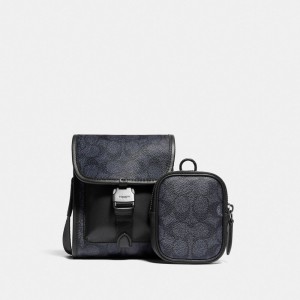 Grey Men Coach Charter North Crossbody Bags | MY_CH43337