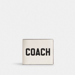 Multicolor Men Coach 3 In 1 Wallet With Graphic Polished Pebble Leather Billfolds | MY_CH69411
