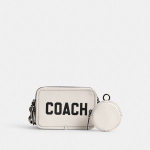 Multicolor Men Coach Charter With Graphic Polished Pebble Leather Crossbody Bags | MY_CH91139