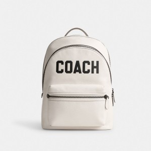 Multicolor Men Coach Charter With Graphic Polished Pebble Leather Backpacks | MY_CH91834