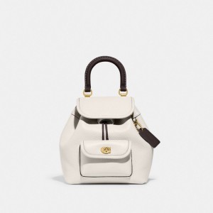 Multicolor Women Coach Riya 21 In Colorblock Glovetanned Leather Backpacks | MY_CH65860