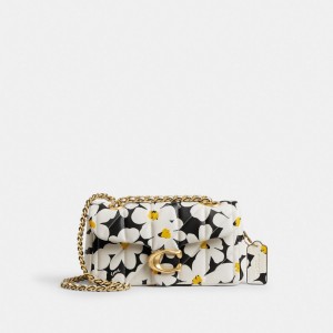 Multicolor Women Coach Tabby 20 With Quilting And Floral Print Nappa Leather Shoulder Bags | MY_CH52696