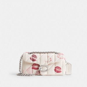 Multicolor Women Coach Tabby 20 With Quilting And Lip Print Nappa Leather Shoulder Bags | MY_CH30524