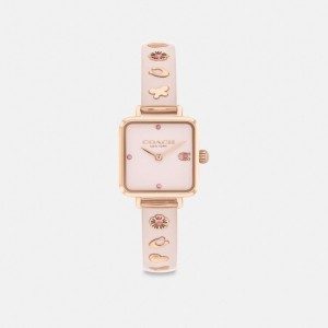 Pink Women Coach Cass 22 Mm Blush Watches | MY_CH12007