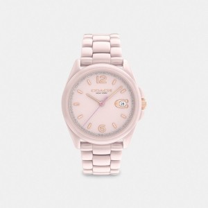 Pink Women Coach Greyson 36 Mm Blush Watches | MY_CH15400