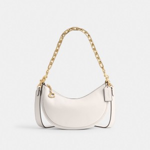 White Women Coach Mira Brass Shoulder Bags | MY_CH31504